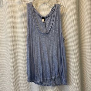 Flowy blue tank